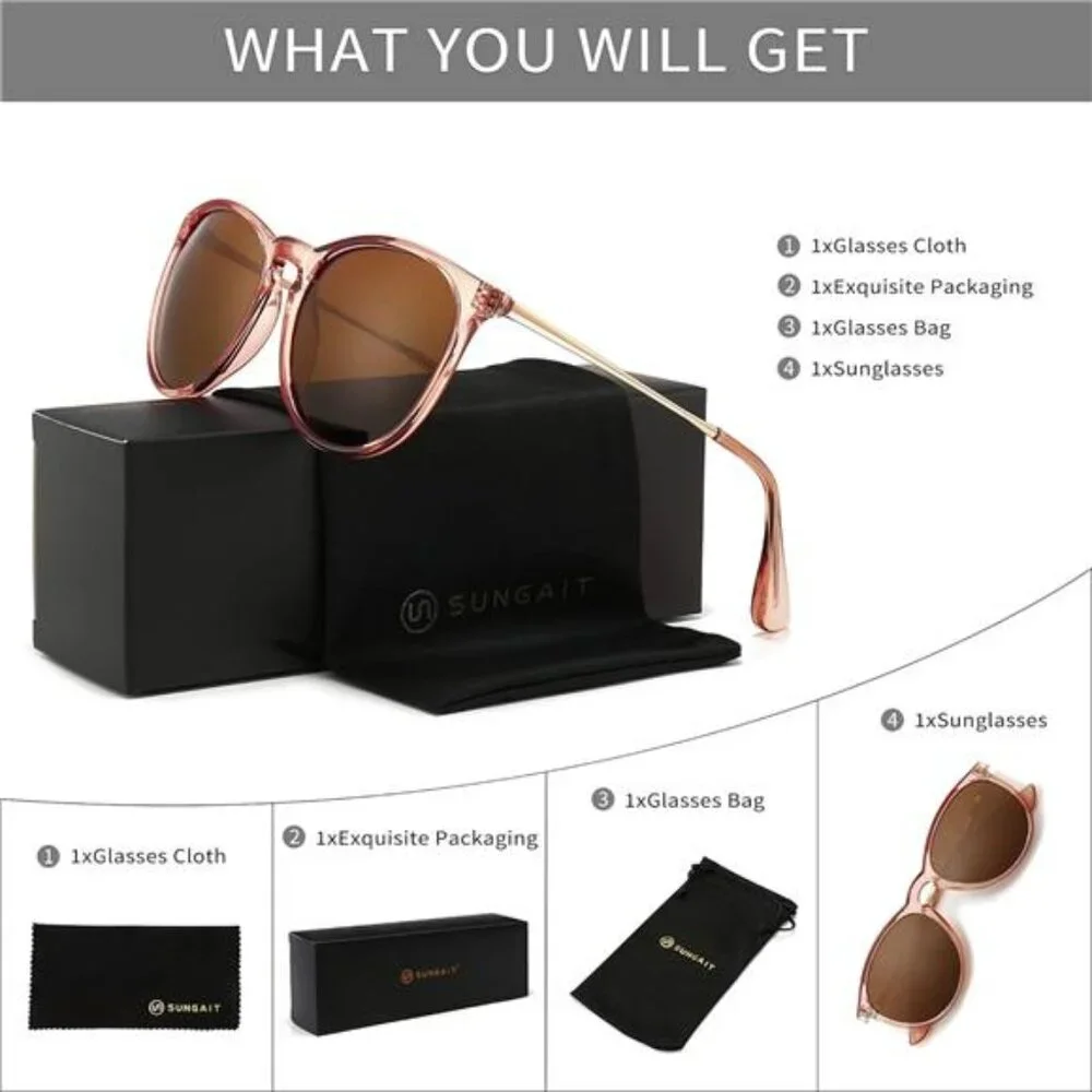 Women Summer Vintage Round Sunglasses for Men Classic Retro Designer Style‎
